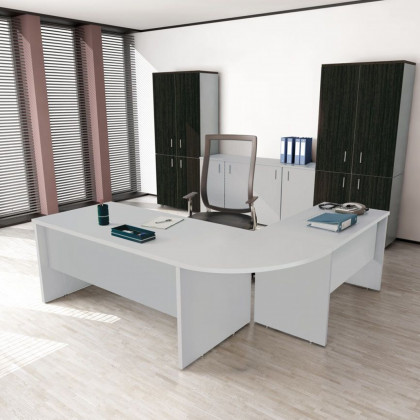 Komplettbüro New Rossana mit Container, Regal und Stuhl. 