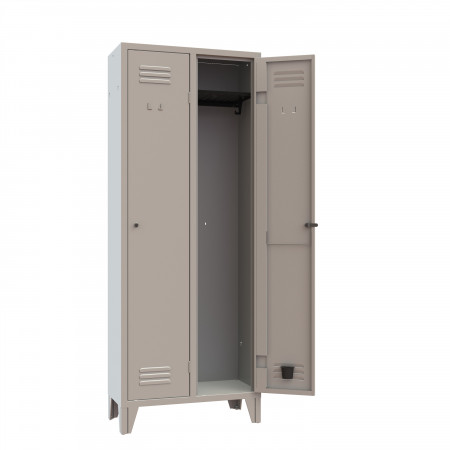 Changing room locker 2 compartments W 69 H 180