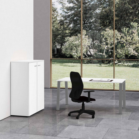 Complete office Delta with medium cabinet and chair.