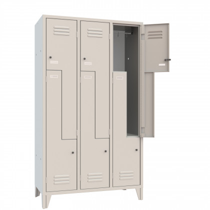 Changing room Z-locker 6 compartments W 102 H 180 item 066
