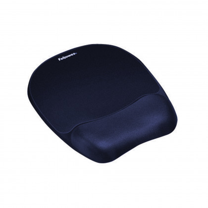 Mouse pad with wrist rest in Memory Foam Blue item 9172801