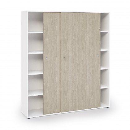 High cabinet with sliding doors W180 cm