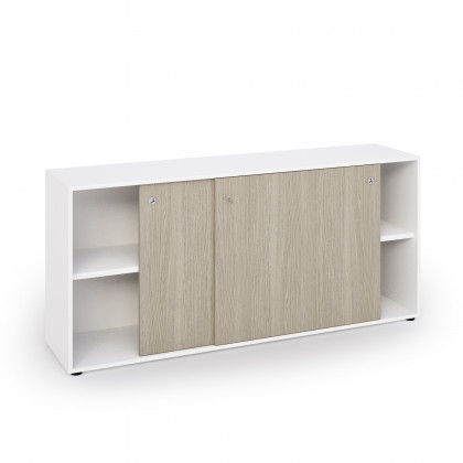 Low cabinet with sliding doors W180 cm