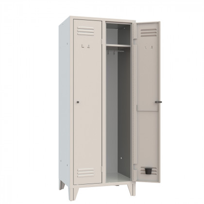 Changing room locker 2 compartments W 69 H 180 item 052