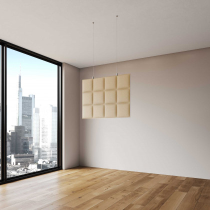 Double-sided sound absorbing ceiling panel mod. Horizontal Baffle H. 60