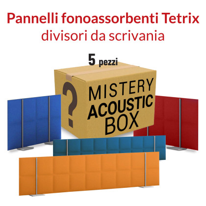 Mistery Acoustic Box - Tetrix divisori fonoassorbenti per scrivania