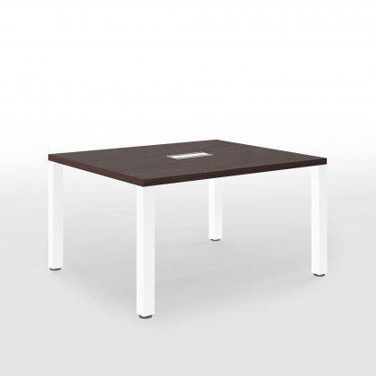 Square meeting table with metal legs Brera