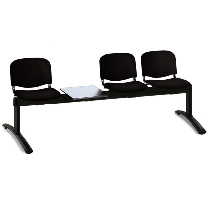 Three-seat beam seating with table Carla