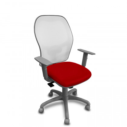 Mesh desk chair with adjustable arms Diana Rete Grey 