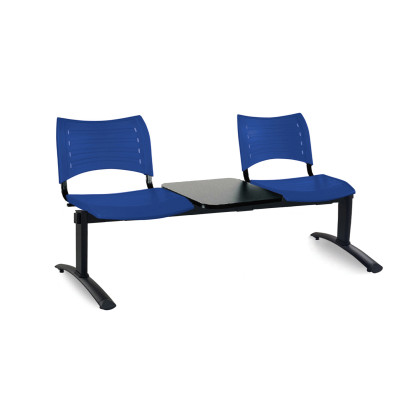 Two-seat beam seating with table Iso Smart
