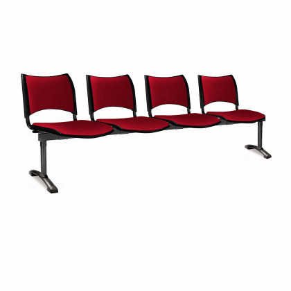 Four-seat upholstered beam seating Iso Smart