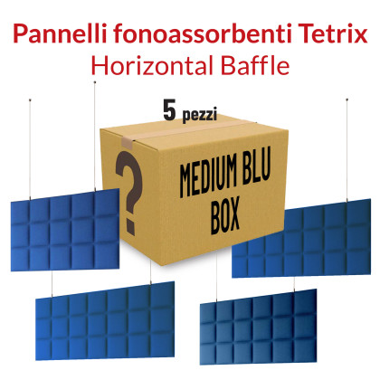 Mistery Acoustic Box Medium Blue - Tetrix Baffle Orizzontale 