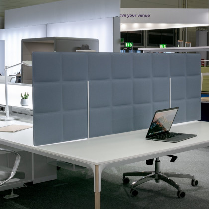 Double-sided sound-absorbing panel for meeting tables mod. Tetrix Meeting table Desk Free H. 60