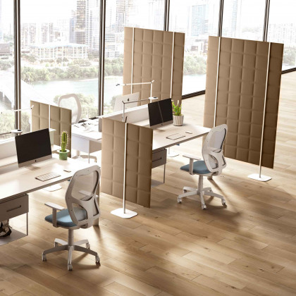 Double-sided sound-absorbing panel mod. Tetrix Free Standing H. 200